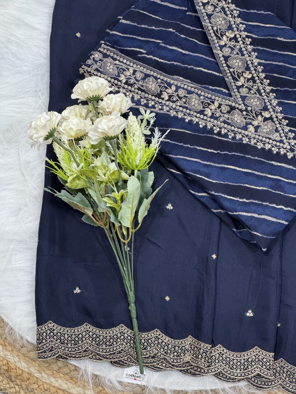 Pure Modal Silk with foil print - Image 6