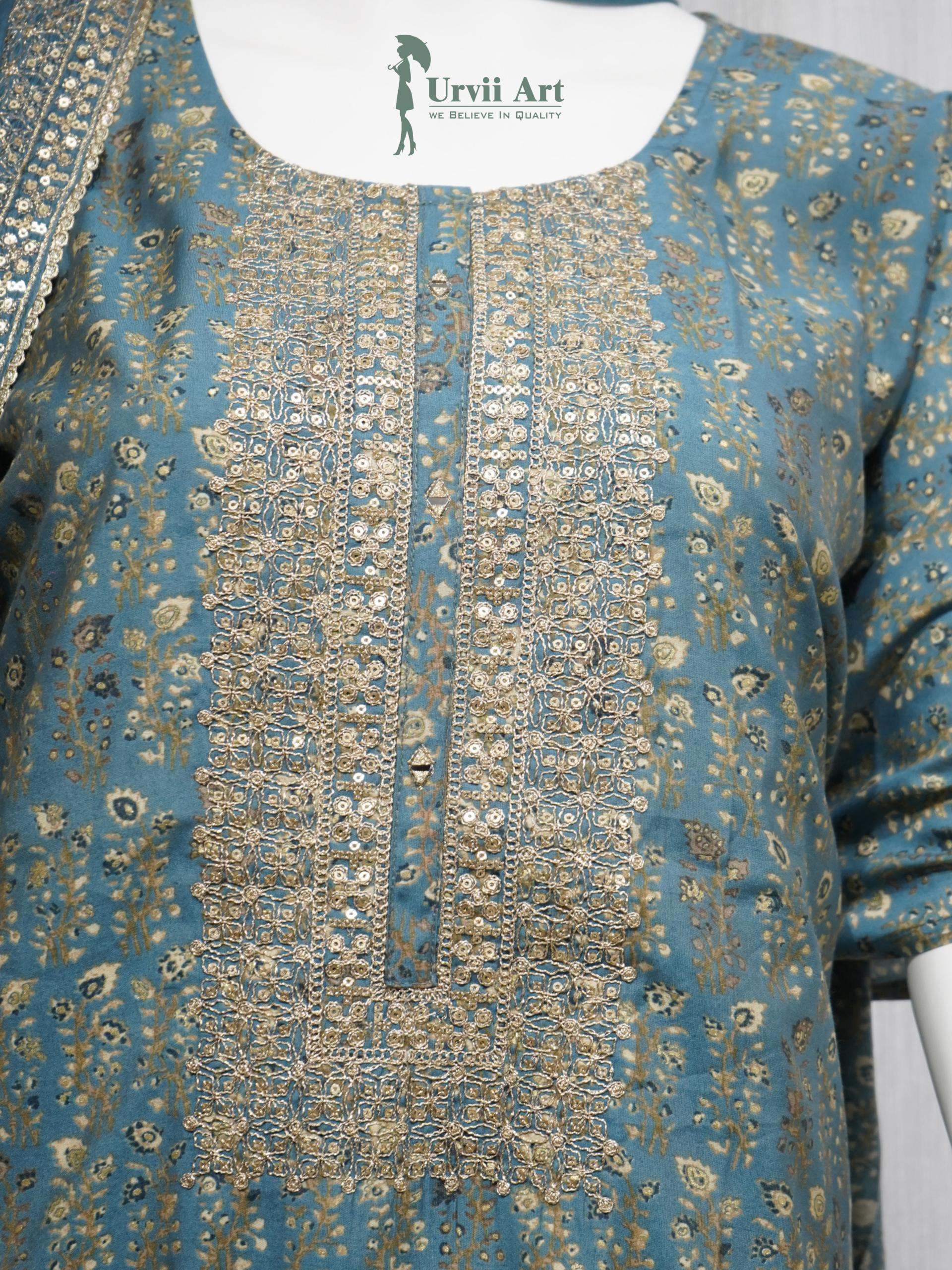 Modal Muslin Foil Print - Image 3